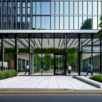 건축산업기사와 BIM 소프트웨어 활용법 - **

"A modern, sustainable office building exterior, showcasing innovative BIM-integrated design. La...